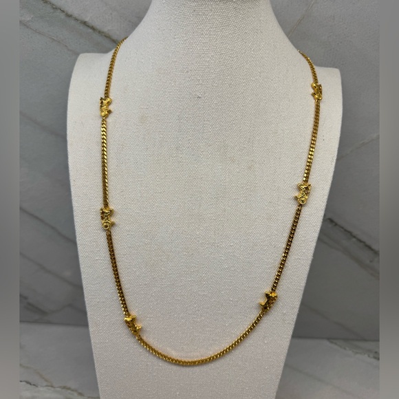 SOLD!! Celine Carriage Gold Toned Chain Necklace - Picture 1 of 5